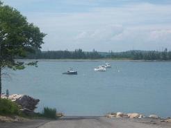 Boat Ramp at Shoppee Point in Roque Bluffs, Maine