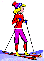 Woman Skiing in Maine